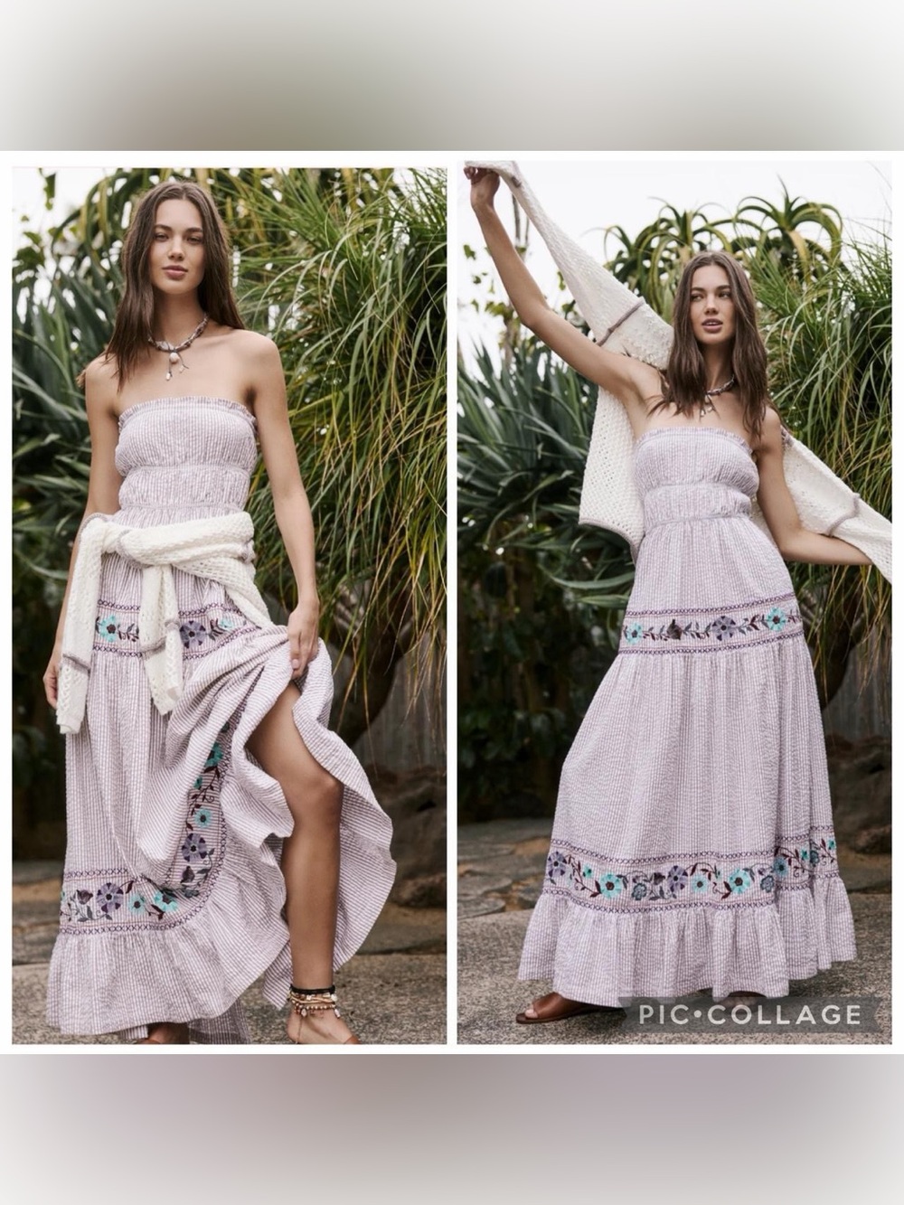 Free People Floral KALANI MIDI Cotton Size XS